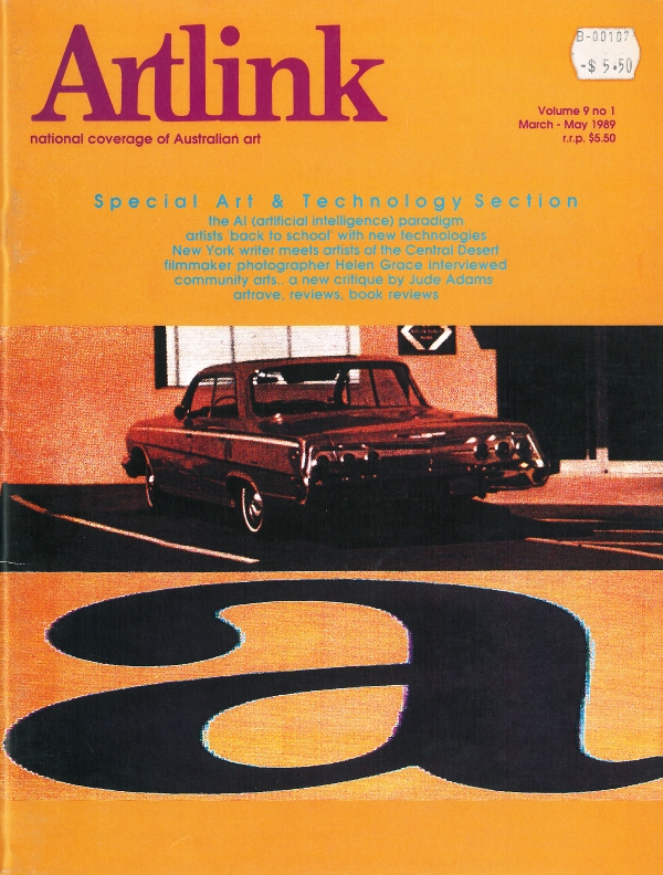 Issue 9:1 | March 1989 | Artlink 9:1